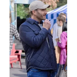 Luke Macfarlane Notes of Autumn Blue Jacket