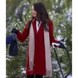 Mallory Jansen On The 12th Date of Christmas Coat