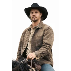 Marshals Luke Grimes Brown Cotton Jacket