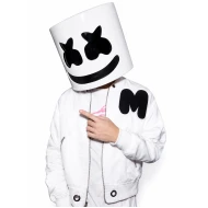 Marshmello White Bomber Jacket 