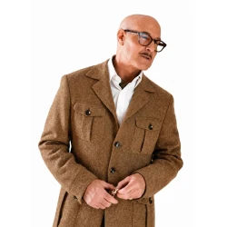 Masterplan 2026 Stanley Tucci Brown Wool Jacket Masterplan 2026 Stanley Tucci Brown Wool Jacket