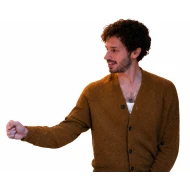 Masterplan 2026 Victor Belmondo Brown Cardigan Sweater