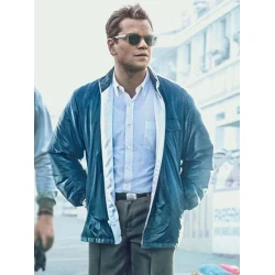 Matt Damon Ford V Ferrari Blue Jacket
