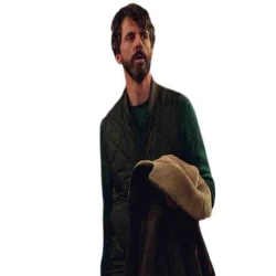 Matthew Goode Dept. Q 2025 Black Vest