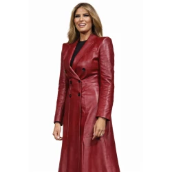 Melania Trump Leather Trench Coat