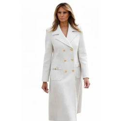 Melania Trump White Trench Coat