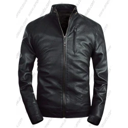 Men Stand Collar Classic Jacket