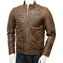 Mens Biker Jacket with Long Sleeves