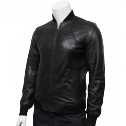 Mens Biker Slim Fit Bomber Jacket Mens Biker Slim Fit Bomber Jacket