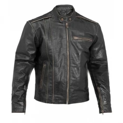 Mens Biker Vintage Distressed Jacket Mens Biker Vintage Distressed Jacket