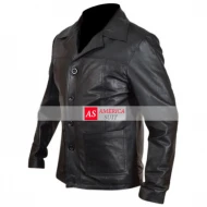Mens Killing Them Softly Brad Pitt Leather Jacket