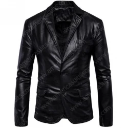 Mens Richard Classic New Zealand Lambskin Leather Blazer