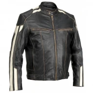 Mens River Road Vintage Biker Jacket