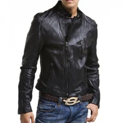 Mens Slim Fit Bike Asymmetrical Jacket Mens Slim Fit Bike Asymmetrical Jacket