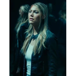 Meredith VanCuyk Woman in the Maze Black Leather Jacket
