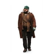 Merry Christmas Aubrey Flint John Bradley Brown Hooded Coat