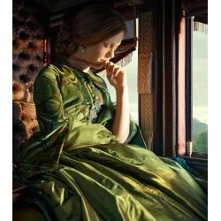 Mia Goth Frankenstein Green Coat