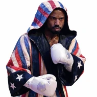 Michael B Jordan Creed 3 American Flag Boxing Cotton Robe