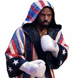 Michael B Jordan Creed 3 American Flag Boxing Cotton Robe