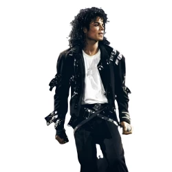 Jaafar Jackson Michael Movie Bad Black Leather Jacket