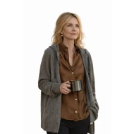 Michelle Pfeiffer The Madison Hooded Cardigan