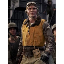 Midway Burno Gaido Yellow Leather Vest