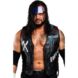 Mike Santana TNA Rebellion 2026 Black Leather Vest