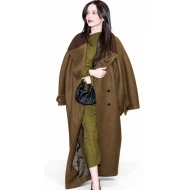 Mikey Madison Brown Long Coat