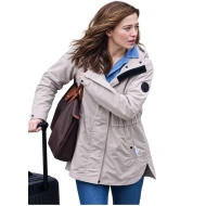 Mikey Madison The Social Reckoning 2026 Beige Parka Jacket