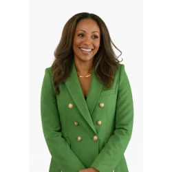 Mishael Morgan The Young and The Restless Wool Blazer