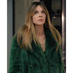 Morgan Gillory High Potential Green Fur Jacket