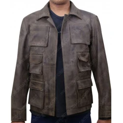 Mortal Kombat X Jason Distressed Leather Jacket