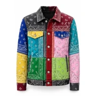 Multicolor Bandana Cotton Jacket 