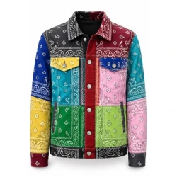 Multicolor Bandana Cotton Jacket 