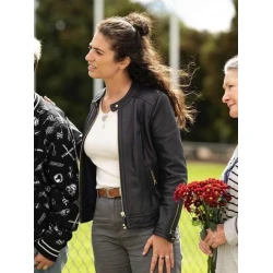 Nadiyah Zammit Deadloch S01 Black Leather Jacket