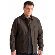Nathan Fillion The Rookie S09 Dark Brown Cotton Jacket