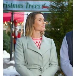 Never Kiss A Man in Christmas Sweater Coat