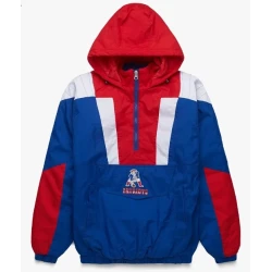 New England Patriots Vintage Red Blue Pullover New England Patriots Vintage Red Blue Pullover