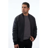 Nicholas Torres NCIS S23 Grey Bomber Jacket