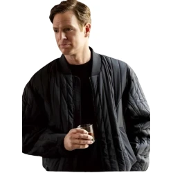 Nick Gehlfuss CIA 2026 Black Bomber Jacket