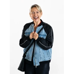 Nicola Walker Alice and Steve 2026 Denim Bomber Jacket