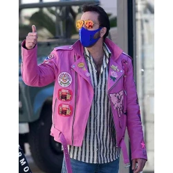 Nicolas Cage Pink Jacket
