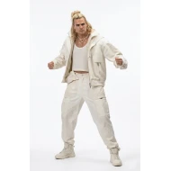 Noah Centineo Street Fighter 2026 White Hooded Jacket