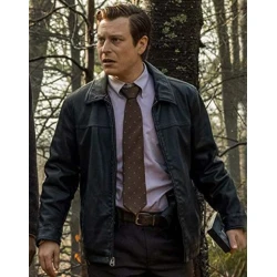 Noah Segan Knives Out Leather Jacket
