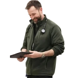 Noah Wyle The Pitt Green Wool Jacket