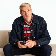 Nobody Wants This S03 Timothy Simons Blue Denim Jacket