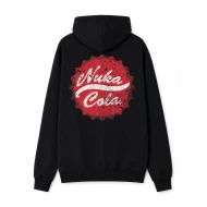 Nuka Cola Bottle Cap Backprint Black Hoodie 