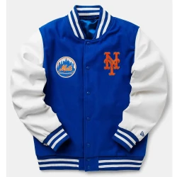 NY Mets Wordmark Varsity Jacket NY Mets Wordmark Varsity Jacket