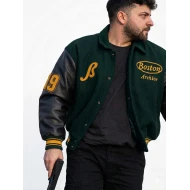 Olsi Bylyku Life insurance Green Varsity Jacket
