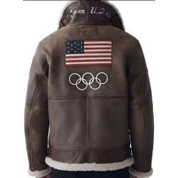 Team USA Olympics Leather Jacket